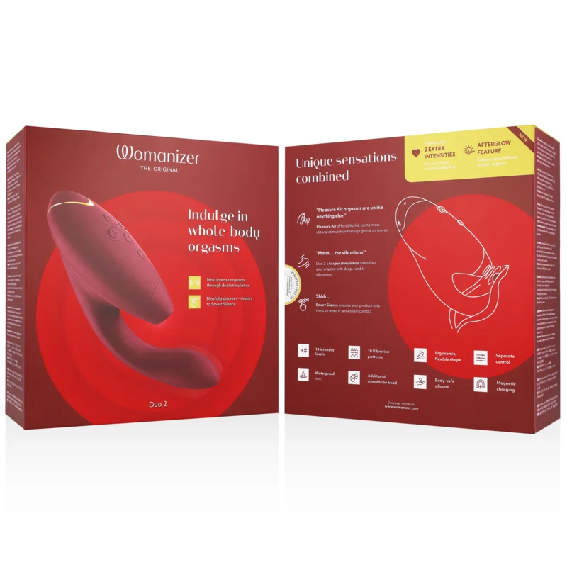 WOMANIZER - DUO 2 STIMULATEUR BORDEAUX - Image 7