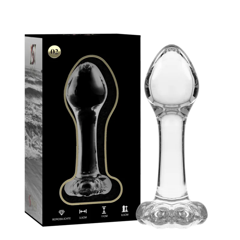 Nebula Series By Ibiza - Plug Anal Modèle 2 Verre Borosilicate Clair 11 Cm -O- 3.5 Cm