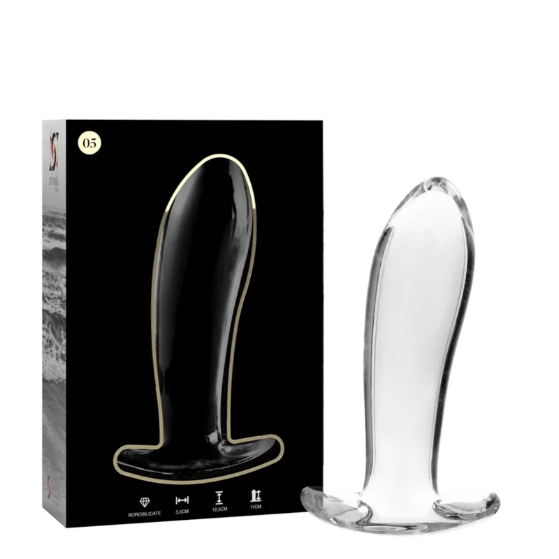 NEBULA SERIES BY IBIZA - ANAL PLUG MODEL 5 HELDERE BOROSILICAAT GLAS 12.5 CM -O- 3.5 CM