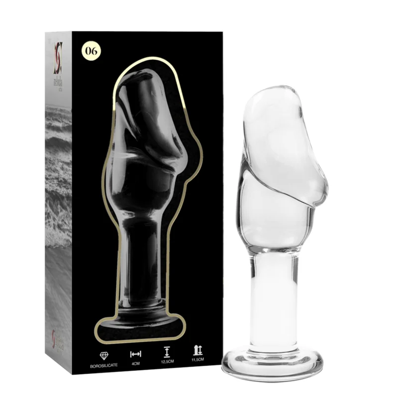 NEBULA SERIES BY IBIZA - ANAL PLUG MODEL 6 HELDERE BOROSILICAAT GLAS 12.5 CM -O- 4 CM