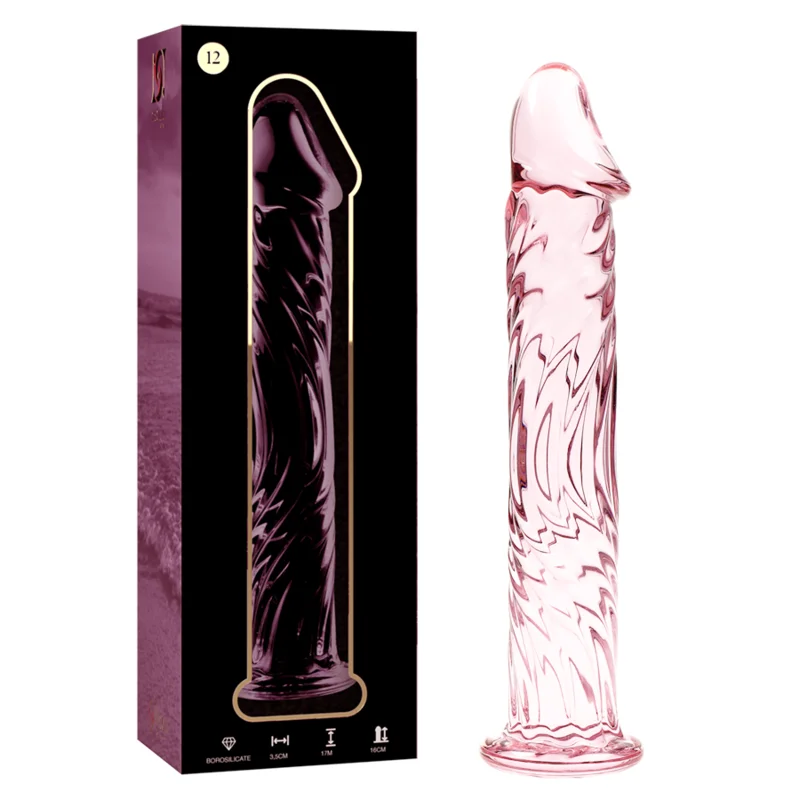 Nebula Series By Ibiza - Modèle 12 Gode En Verre Borosilicate Rose 17 Cm -O- 3.5 Cm