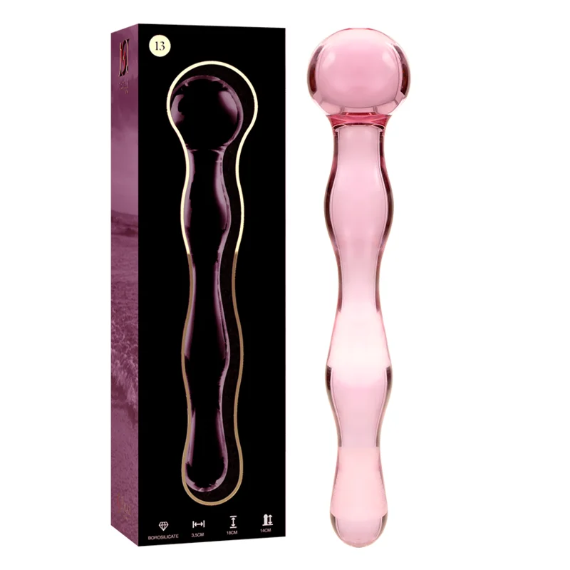 Nebula Series By Ibiza - Modèle 13 Gode En Verre Borosilicate Rose 18 Cm -O- 3.5 Cm