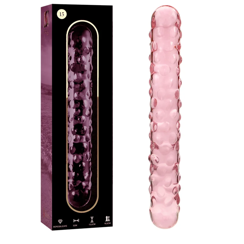 Nebula Series By Ibiza - Modèle 15 Gode En Verre Borosilicate Rose 18.5 Cm -O- 3 Cm