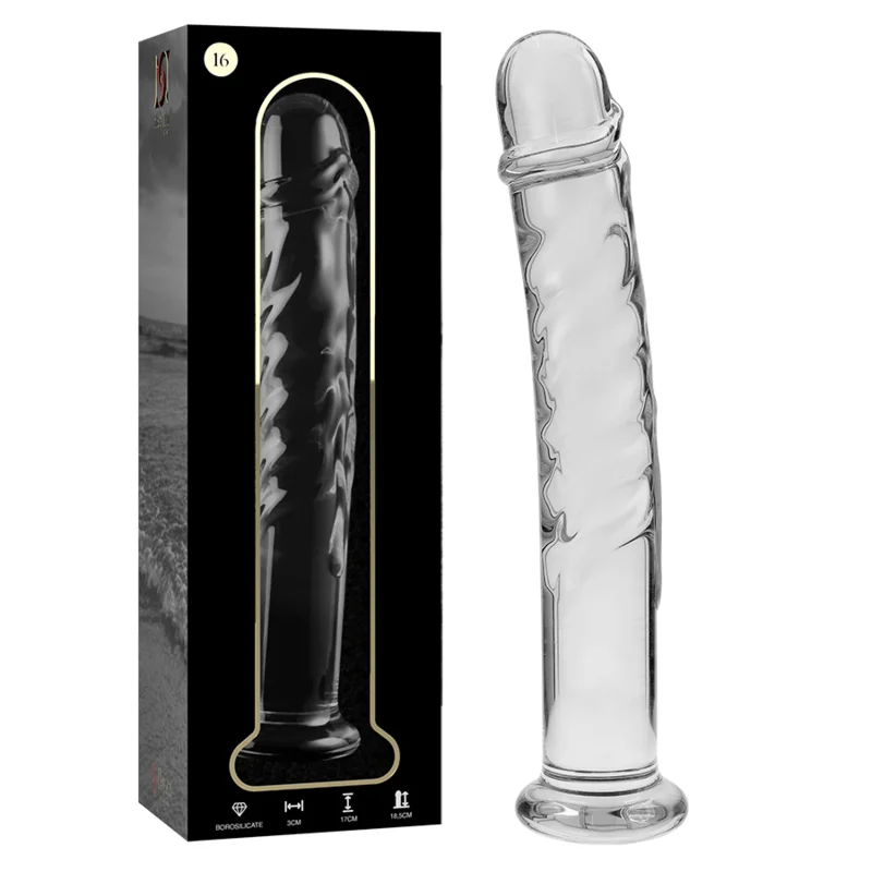 Nebula Series By Ibiza - Modèle 16 Gode En Verre Borosilicate Clair 18.5 Cm -O- 3 Cm