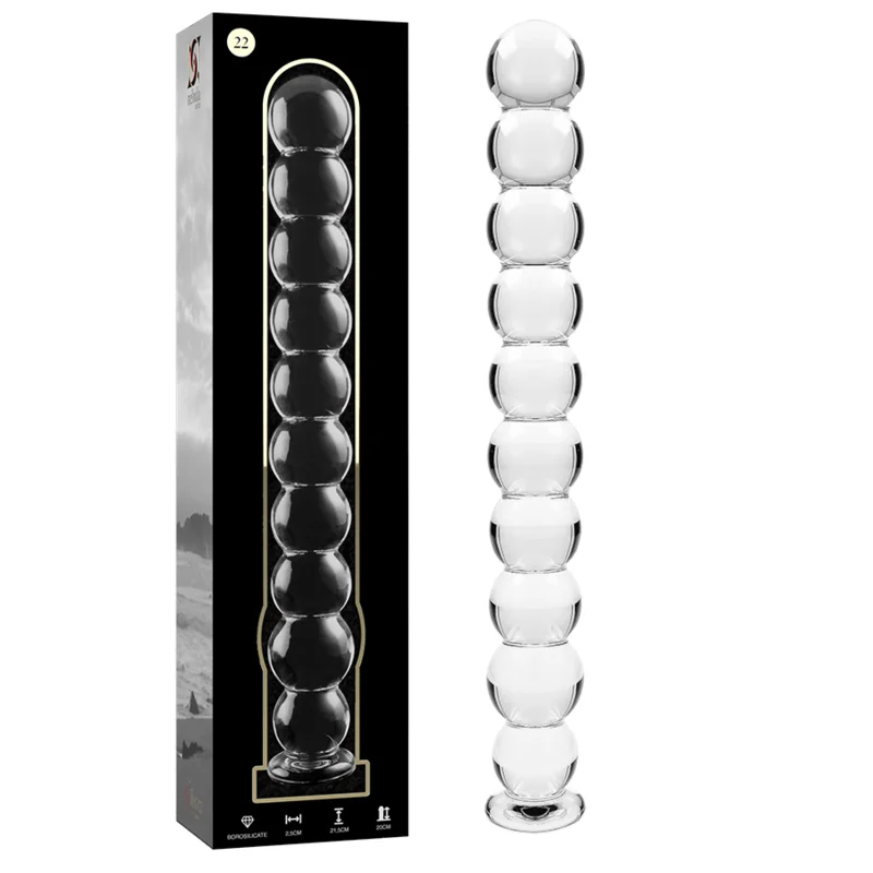 Nebula Series By Ibiza - Modèle 22 Gode En Verre Borosilicate Clair 21.5 Cm -O- 2.5 Cm