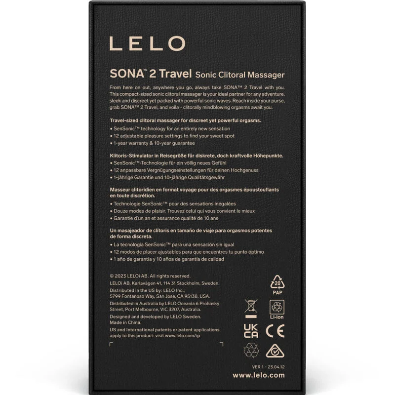LELO - MASSEUR DE CLITORIS SONIQUE DE VOYAGE SONA 2 ROSE - Image 7