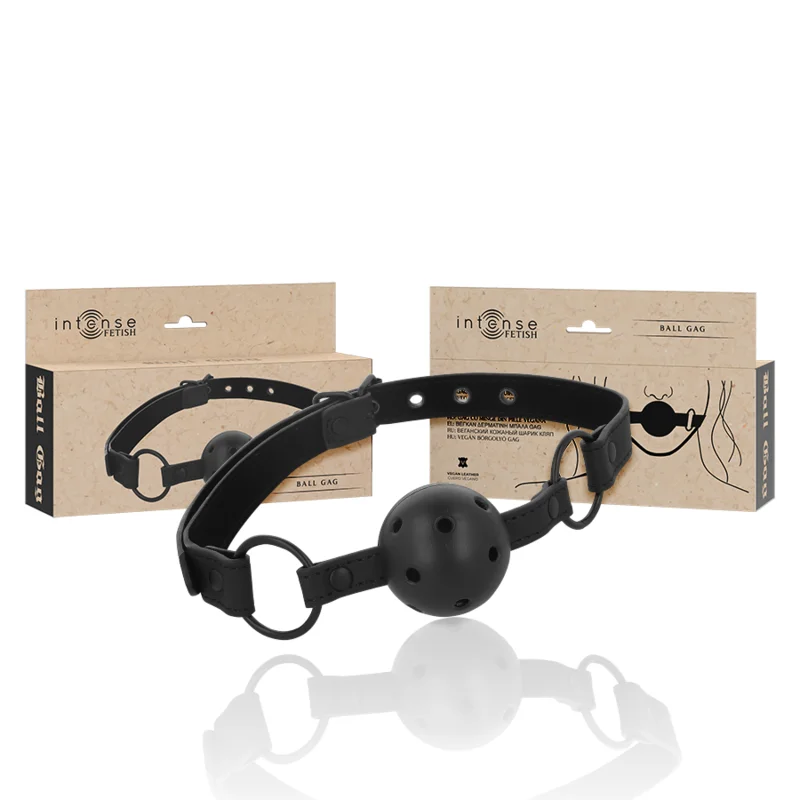 Intense - Fetish Vegan Leather Ball Gag