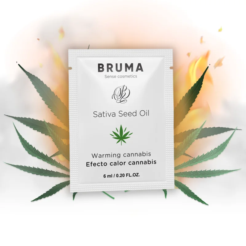 Bruma - Huile De Graines De Sativa Gel Glissant Réchauffant Saveur De Cannabis 6 Ml