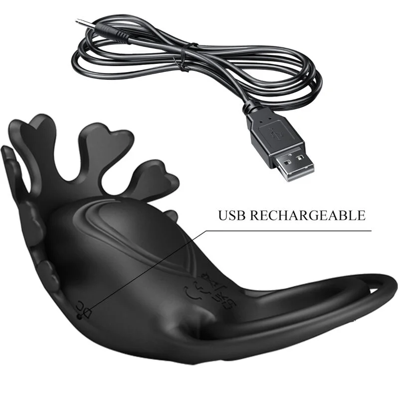 PRETTY LOVE - RUBEN VIBRATOR RING 7 VIBRATIONS BLACK SILICONE - Image 9