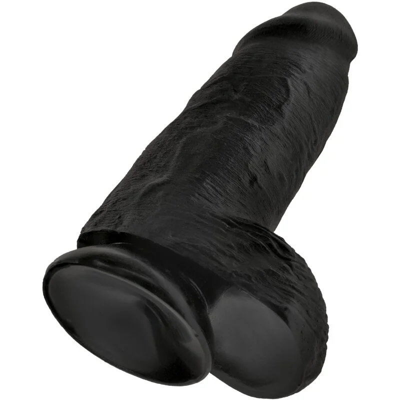 King Cock - Realistische Penis Chubby 23 Cm Zwart - Image 5