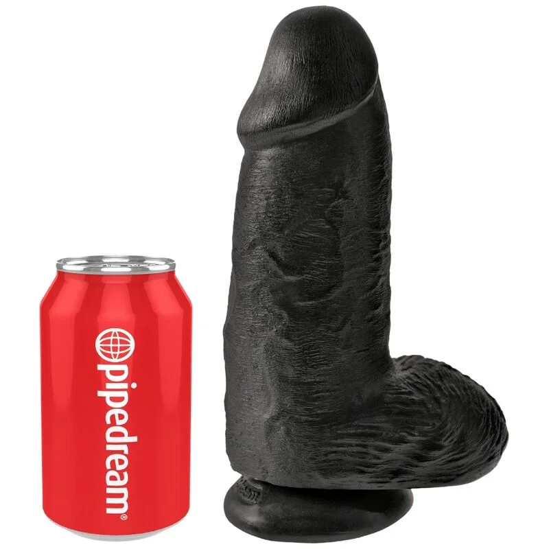 King Cock - Realistische Penis Chubby 23 Cm Zwart - Image 6