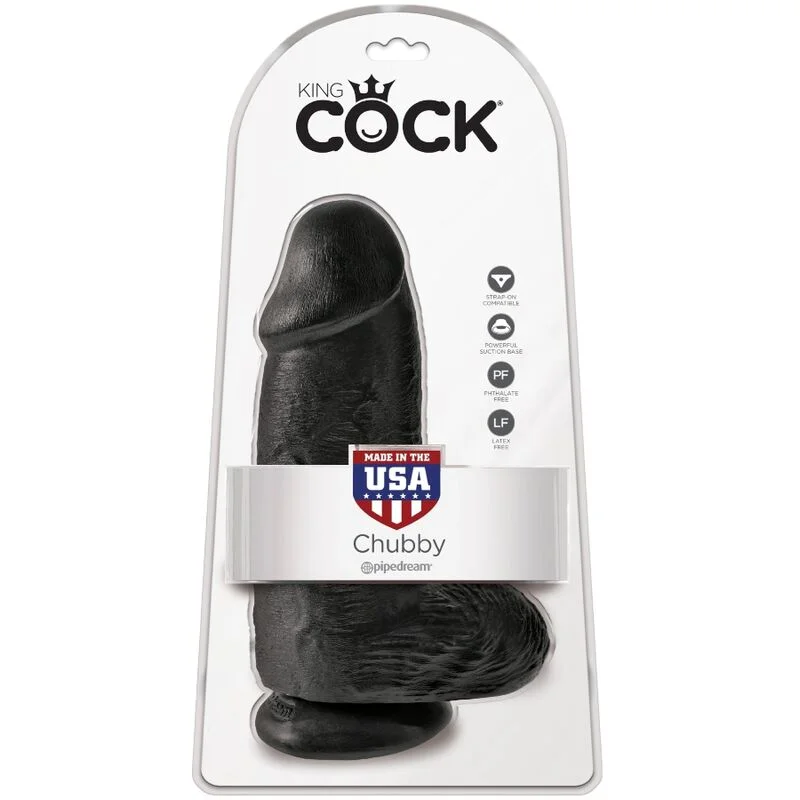 King Cock - Realistische Penis Chubby 23 Cm Zwart - Image 7