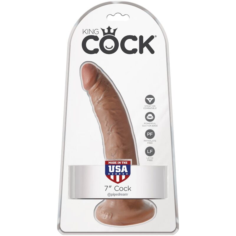 King Cock - Realistic Penis 17.5 Cm Caramel - Image 6