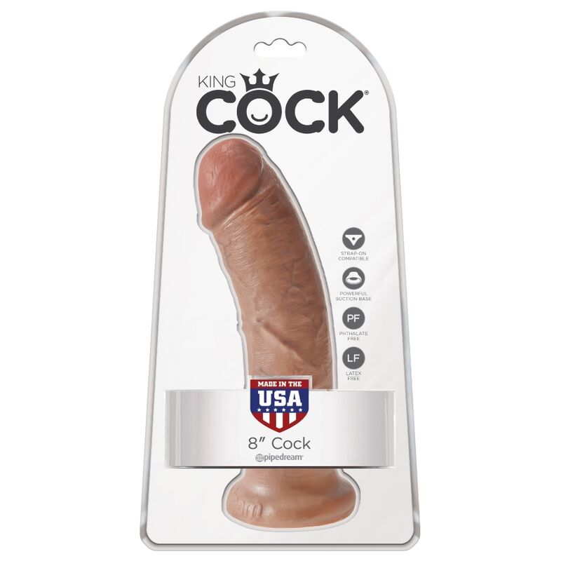 KING COCK - REALISTIC PENIS 19.5 CM CARAMEL - Image 7