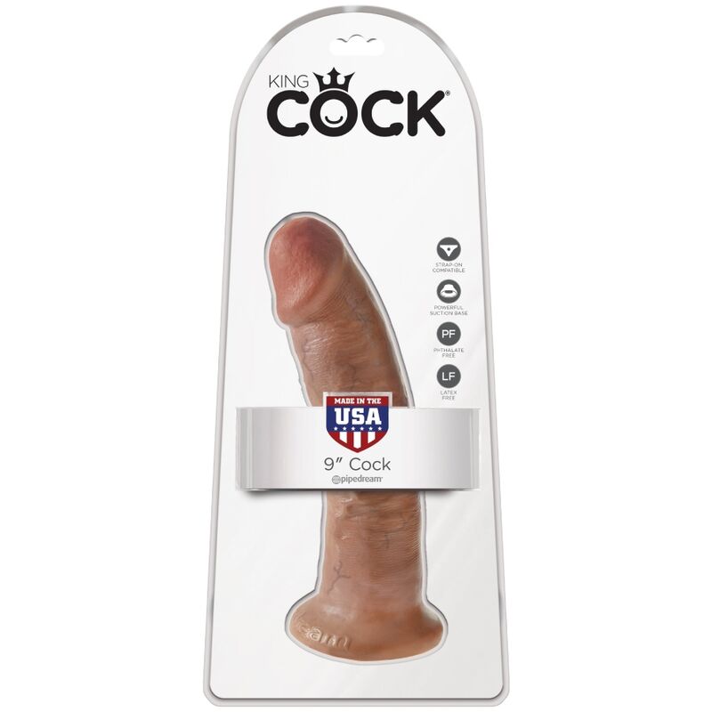 King Cock - Realistic Penis 21.7 Cm Caramel - Image 7
