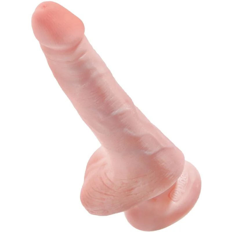 King Cock - Realistische Penis Met Ballen 13,5 Cm Licht - Image 4