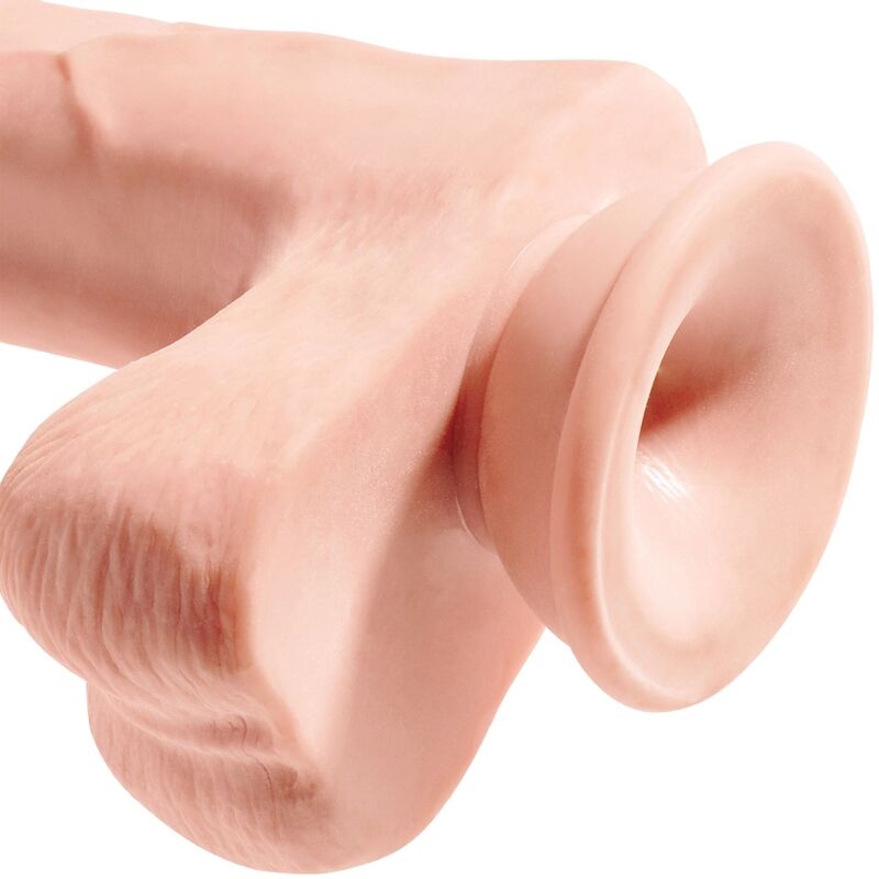 King Cock - Realistic Penis With Balls 3D 24.8 Cm Light - Image 6