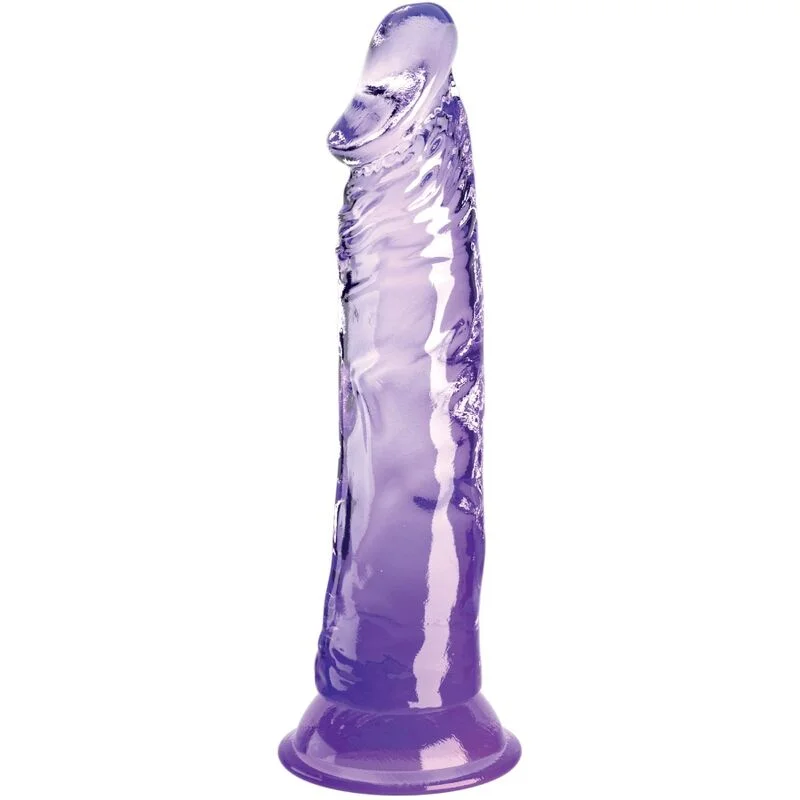 King Cock - Transparante Realistische Penis 19.7 Cm Paars