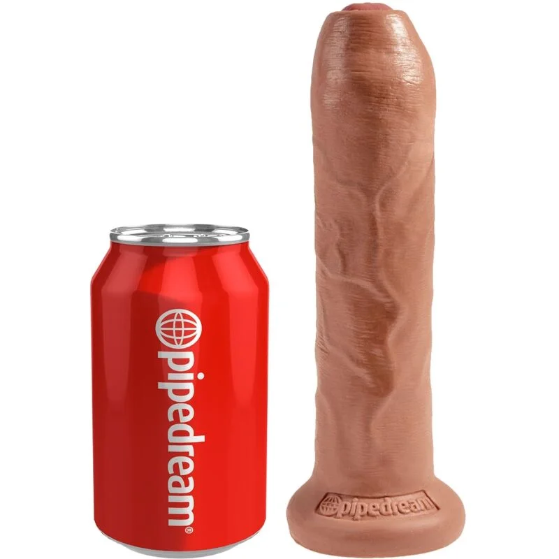 King Cock - Realistische Ongekapte Penis 17.8 Cm Caramel - Image 3