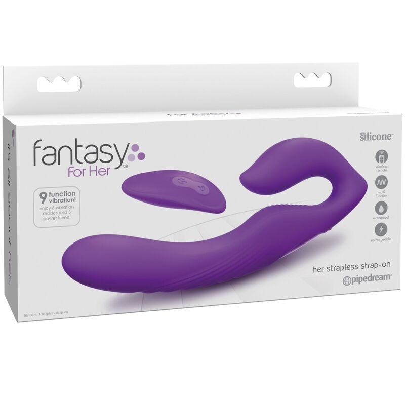 FANTASY FOR HER - VIBRATEUR DOUBLE PÉNÉTRATION TÉLÉCOMMANDE 9 NIVEAUX VIOLETS - Image 5