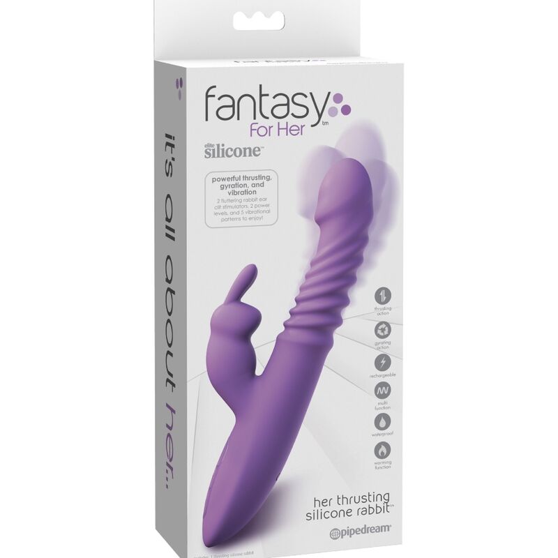 FANTASY FOR HER - STIMULATEUR DE CLITORIS DE LAPIN AVEC FONCTION CHALEUR OSCILLATION ET VIBRATION VIOLET - Image 6