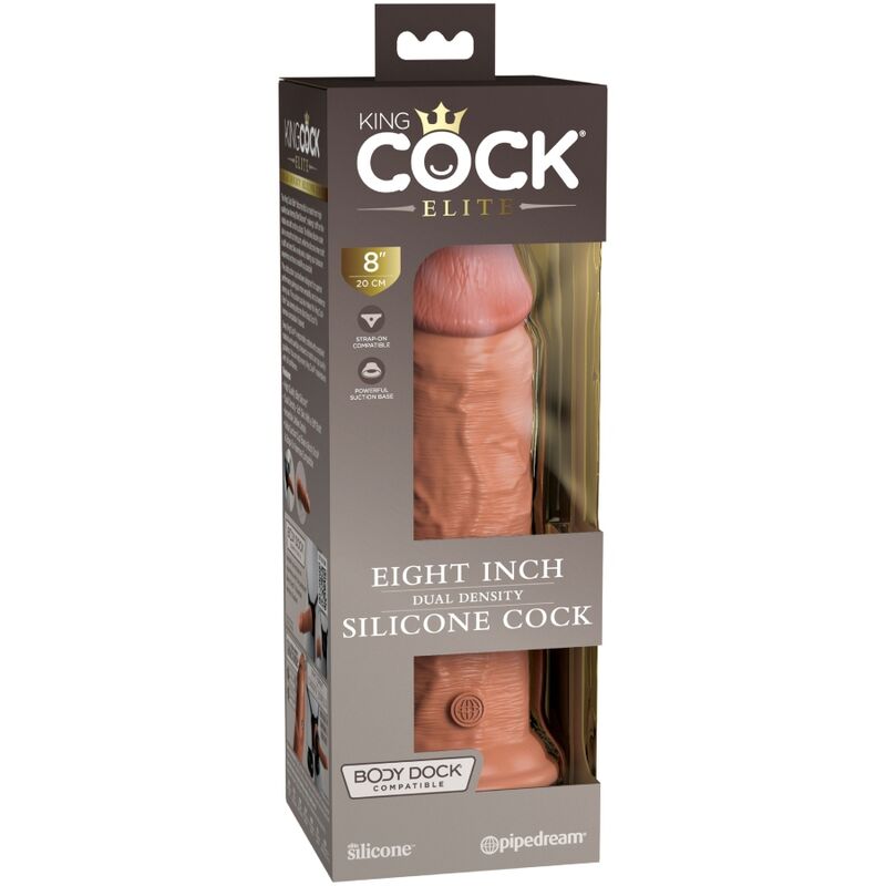 King Cock - Elite Realistic Silicone Dildo 20.3 Cm Caramel - Image 6