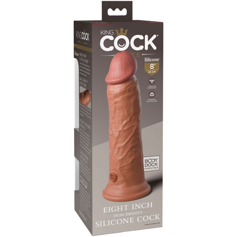 King Cock - Elite Realistic Silicone Dildo 20.3 Cm Caramel - Image 7