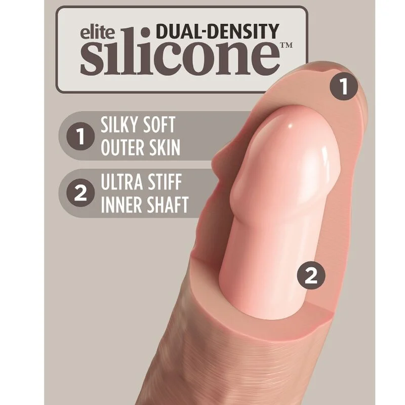 King Cock - Elite Realistische Vibrerende Silicone Dildo 15,2 Cm - Image 4