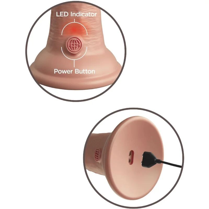 King Cock - Elite Realistische Vibrerende Silicone Dildo 15,2 Cm - Image 6