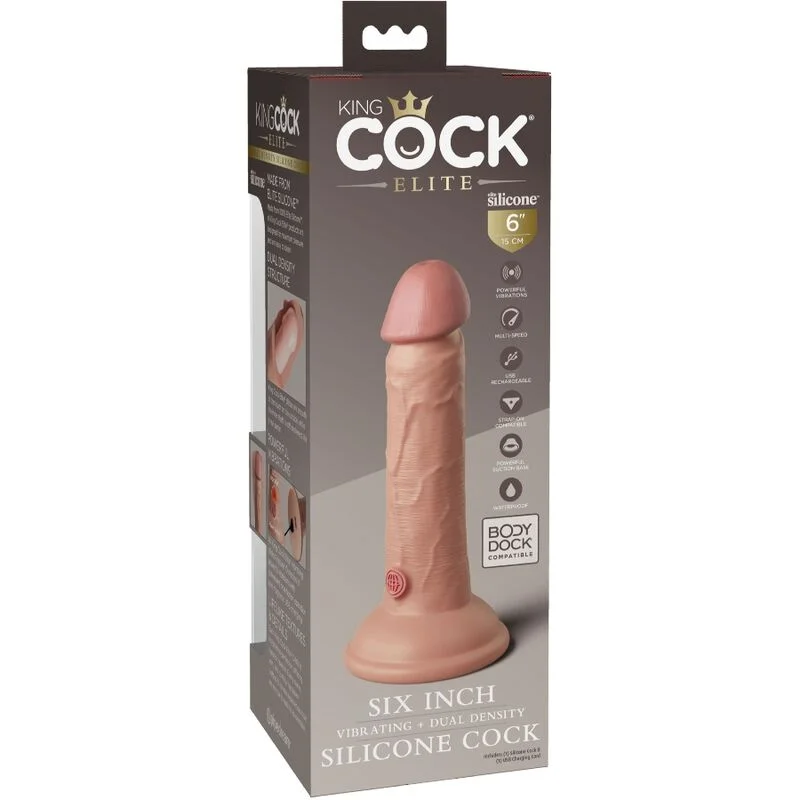 King Cock - Elite Realistische Vibrerende Silicone Dildo 15,2 Cm - Image 8