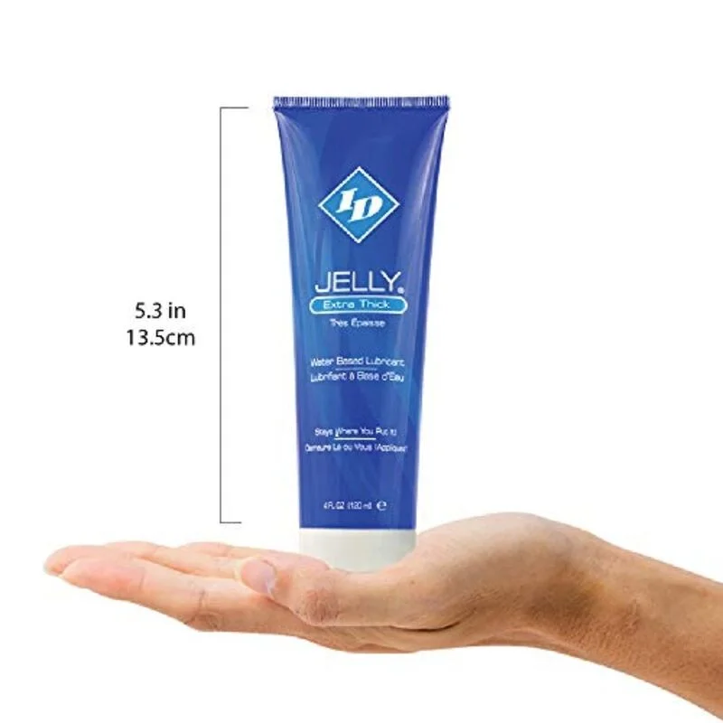 ID JELLY - WATER BASED LUBRICANT EXTRA THICK TRAVEL TUBE 120 ML - Image 4