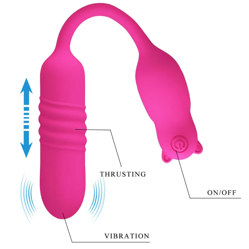 PRETTY LOVE - NOBIKUMA ROZE SILICONE VIBRERENDE BAL