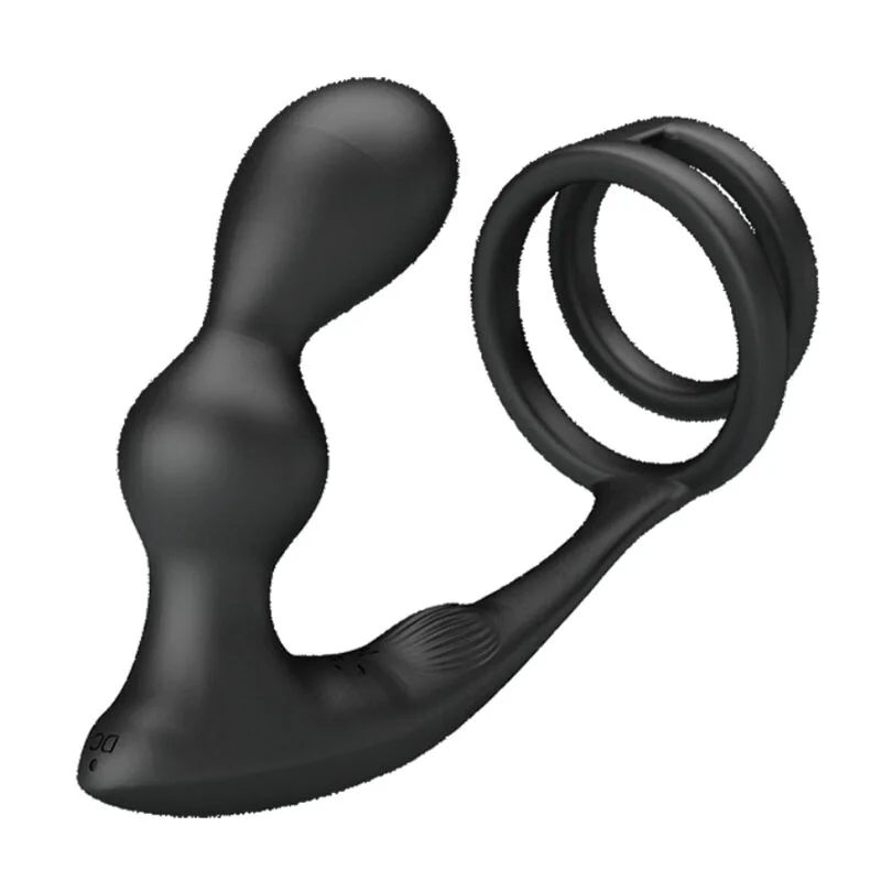 PRETTY LOVE - MARSHALL PENIS RING WITH VIBRATORY ANAL PLUG WITH REMOTE CONTROL - Image 4