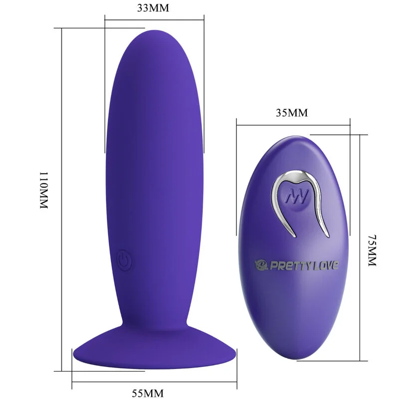 PRETTY LOVE - YOUTH PLUG ANAL VIBRATOR REMOTE CONTROL VIOLET - Image 5