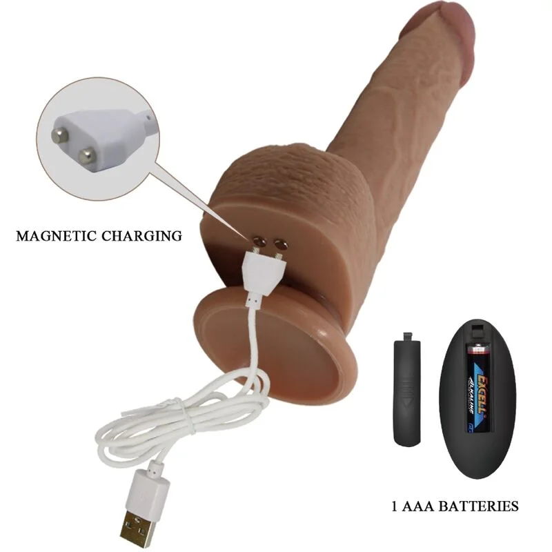 Pretty Love - Tommy Realistic Dildo Vibrator 22.5 Cm - Image 6