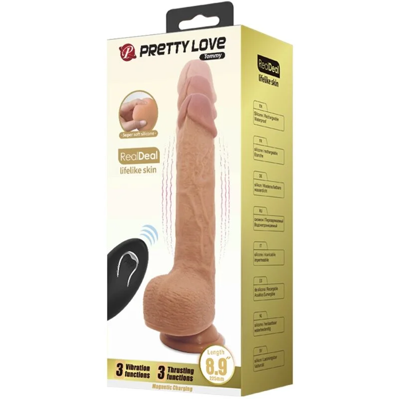 Pretty Love - Tommy Realistic Dildo Vibrator 22.5 Cm - Image 8