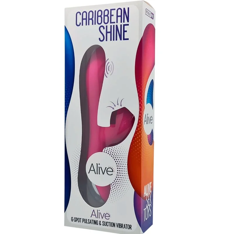 Alive - Caribbean Shine Vibrator & Suction Cup Fuchsia - Image 5