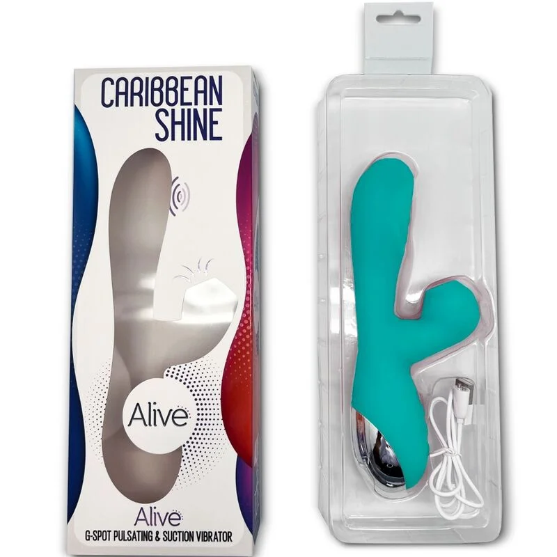 ALIVE - VIBRATEUR ET ASPIRATION CARIBBEAN SHINE BLEU - Image 4