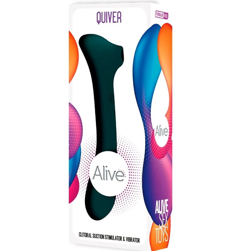 ALIVE - QUIVER SUCTION & VIBRATOR GREEN - Image 7