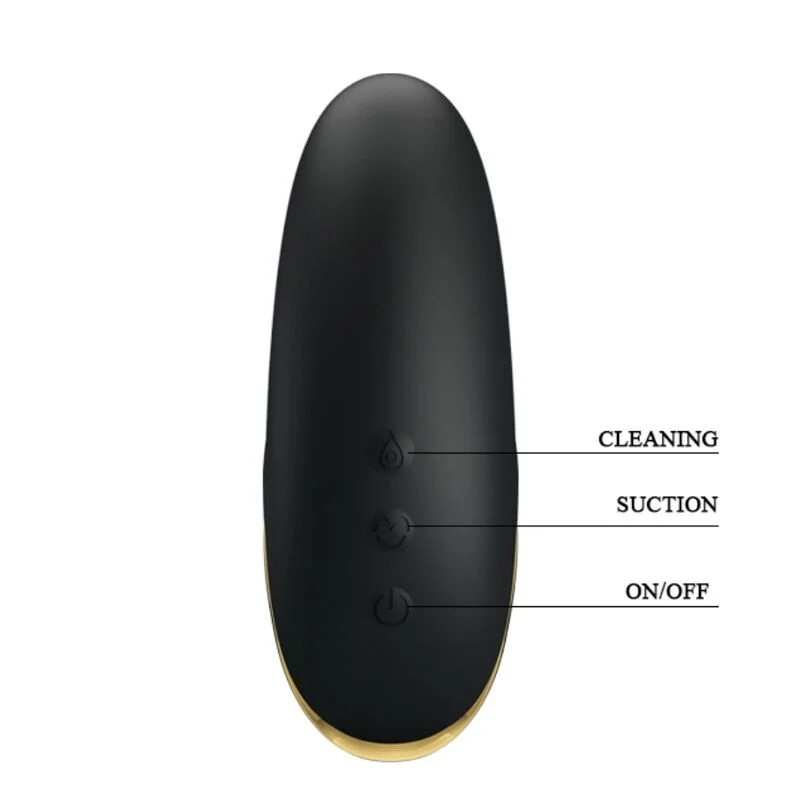 PRETTY LOVE - LUXURY RECHARGEABLE SUCTION MASSAGER BLACK - Image 9
