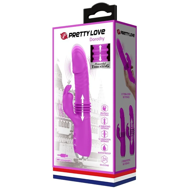 PRETTY LOVE - DOROTHY PURPLE RECHARGEABLE RABBIT VIBRATOR - Image 13