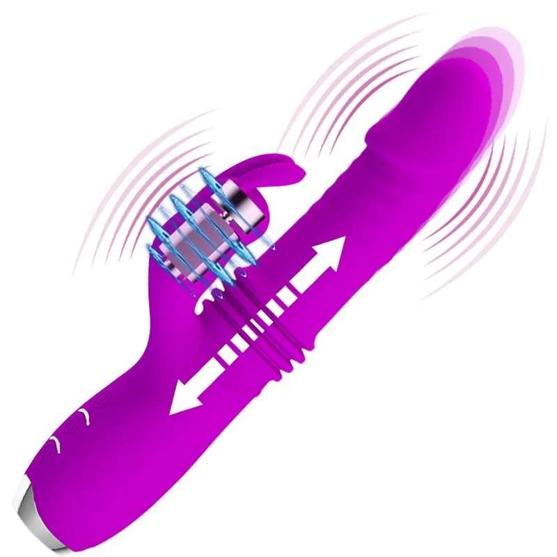 PRETTY LOVE - DOROTHY PURPLE RECHARGEABLE RABBIT VIBRATOR - Image 8