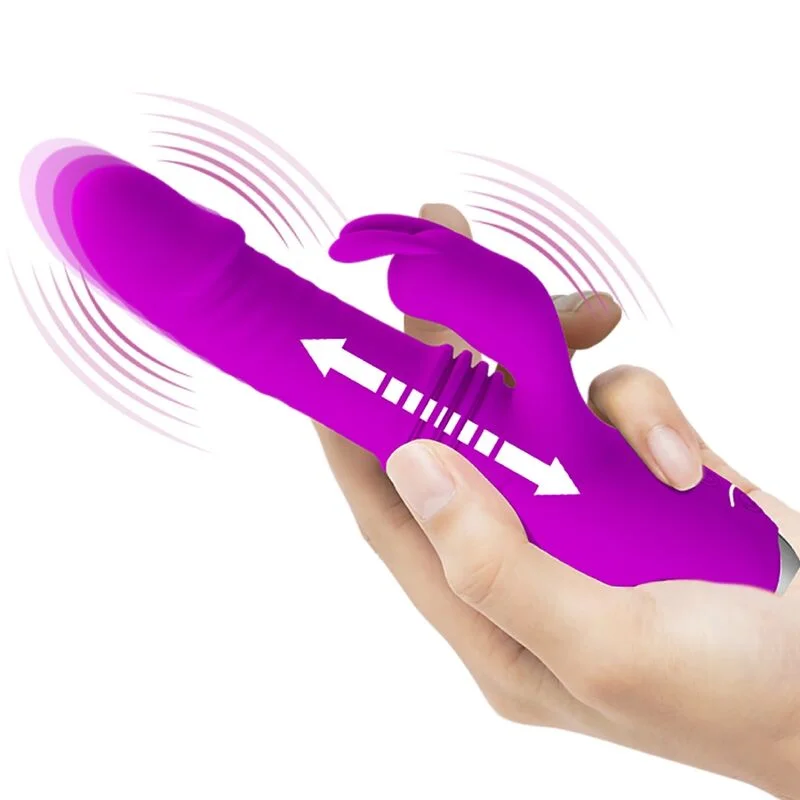 PRETTY LOVE - DOROTHY PURPLE RECHARGEABLE RABBIT VIBRATOR - Image 9