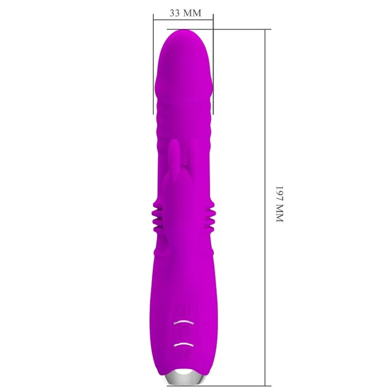 PRETTY LOVE - DOROTHY PURPLE RECHARGEABLE RABBIT VIBRATOR - Image 10