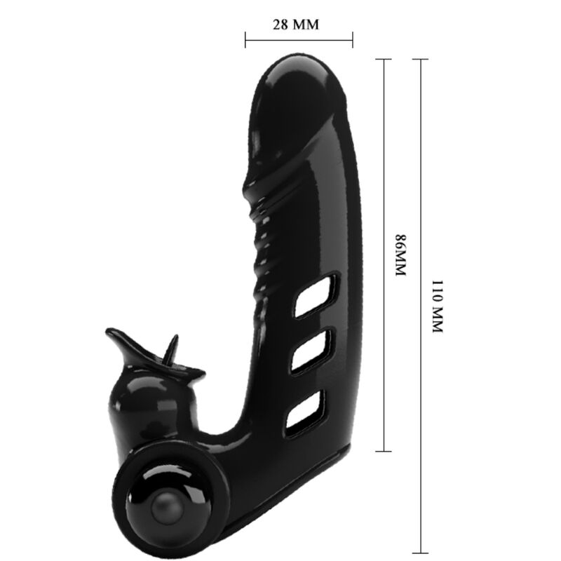 PRETTY LOVE - COUVERCLE DE DOIGT VIBRATEUR CORBIN NOIR - Image 7