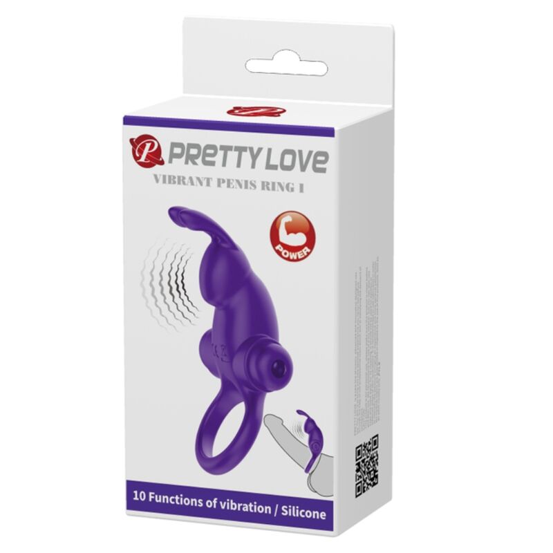 PRETTY LOVE - ANNEAU VIBRATEUR I RABBIT POUR PÉNIS VIOLET - Image 10