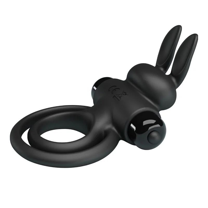 PRETTY LOVE - VIBRATOR III RABBIT RING FOR BLACK PENIS - Image 5