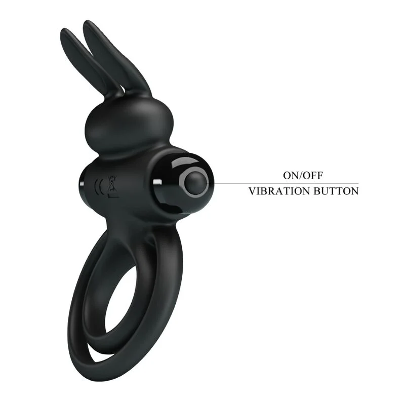 PRETTY LOVE - VIBRATOR III RABBIT RING FOR BLACK PENIS - Image 8