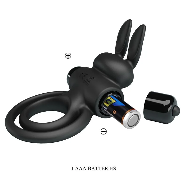 PRETTY LOVE - VIBRATOR III RABBIT RING FOR BLACK PENIS - Image 9