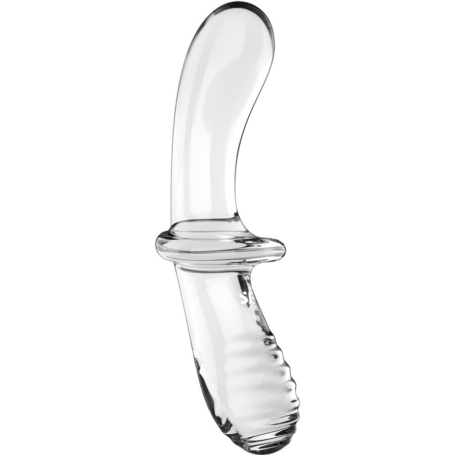 SATISFYER - DOUBLE CRYSTAL DILDO TRANSPARENT - Image 3